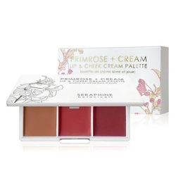 Seraphine Botanicals Primrose + Cream  Lip & Cheek Cream Palette - 3 Shades NIB