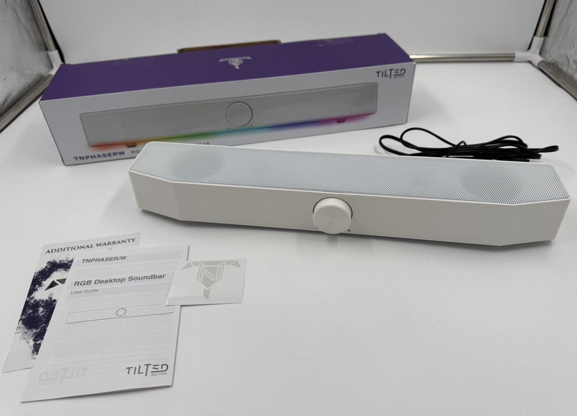 Gaming Soundbar - LED RGB Computer Speakers & USB Wired or Wireless Bluetooth 5.