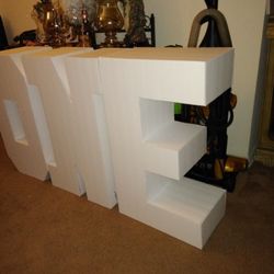3D giant letters 36" In Height