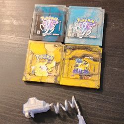 Pokemon Game Shells. Pokemon Yellow And Crystal