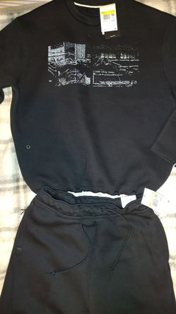 Nike Tech small mens pull over fleece Hoodie and sweat pants