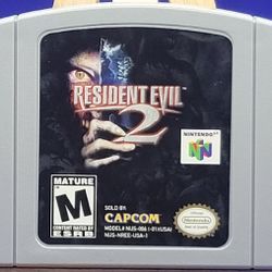 Resident Evil 2 (Nintendo 64 N64, 1999)  Authentic Tested Working Capcom USA-1