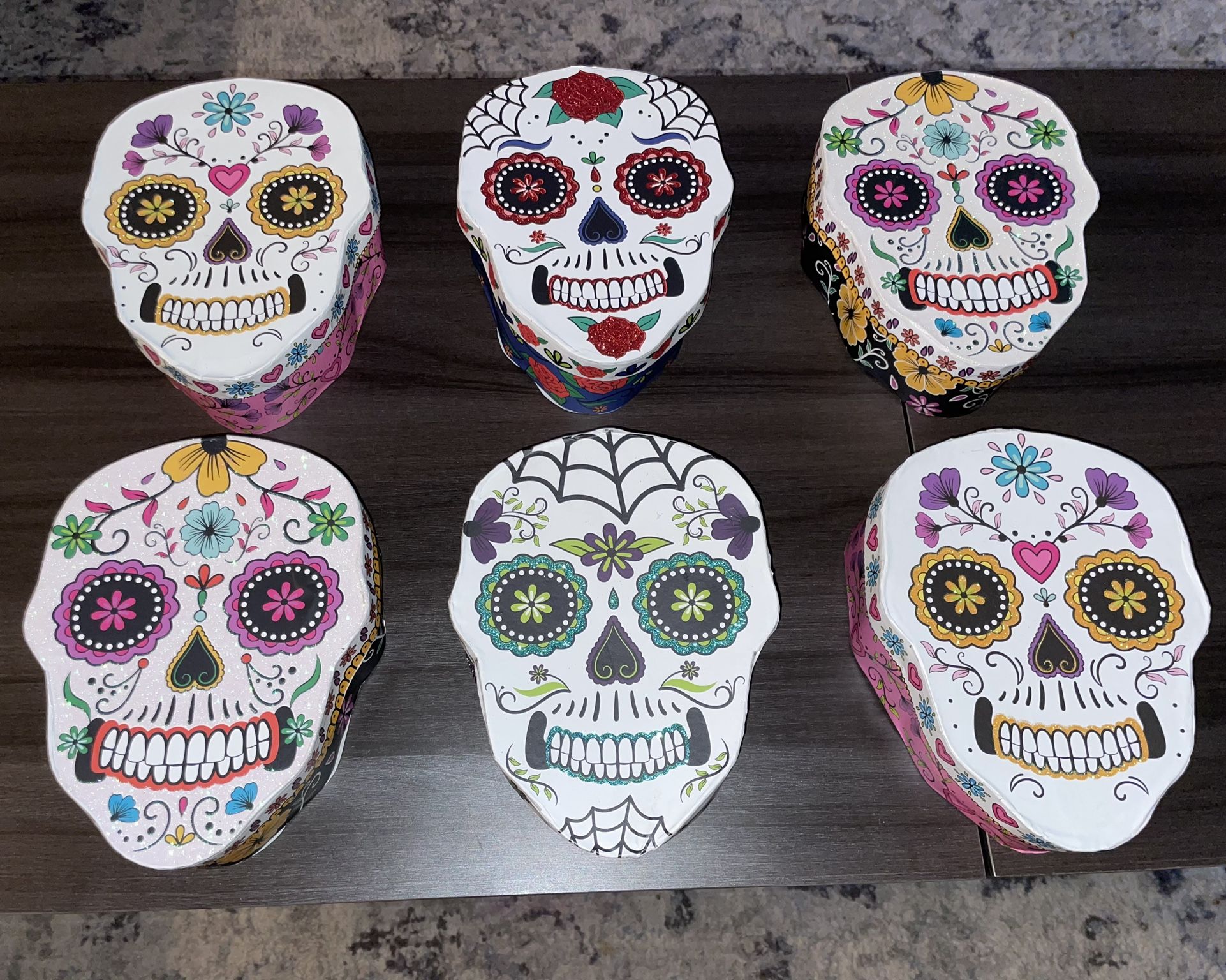 Fall Sugar Skull Boxes