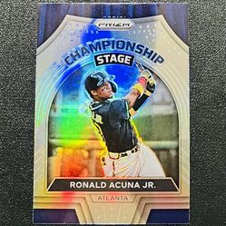 2022 Prizm Baseball Ronald Acuna Jr Silver Refractor Insert Braves