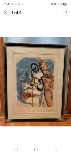 Salvador Dali "King Richard" Signed Lithograph