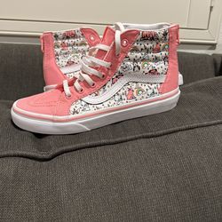 Girls Youth Vans High tops Size 3