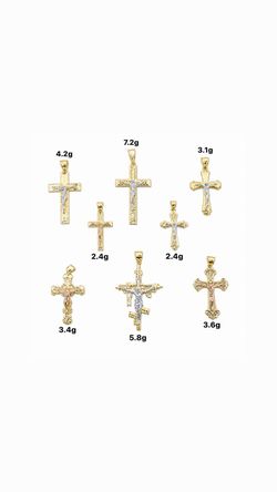 ✨ 14K GOLD CROSS PENDANT COLLECTION ✨