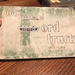 1968 Ford Truck Operators Manual