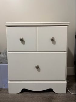 White 2-Drawer