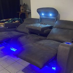 3seat Couch & Recliner Chair 