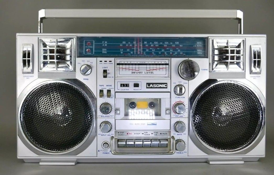 Vintage 1980's Lasonic Model TRC-920  Boombox Stereo Tape Radio Player