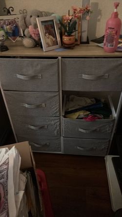 8 collapsible bin drawer dresser
