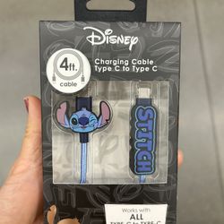 NWT Disney Stitch Charging Cable 