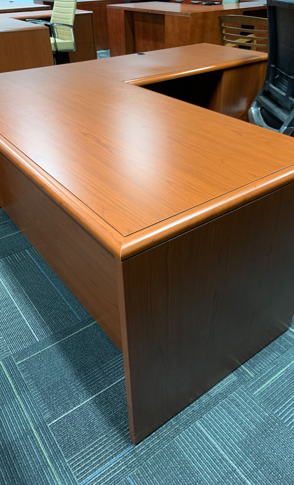 Pre Owned Cherry L shaped Desk