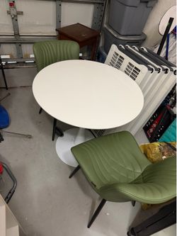 Dining table and chairs
