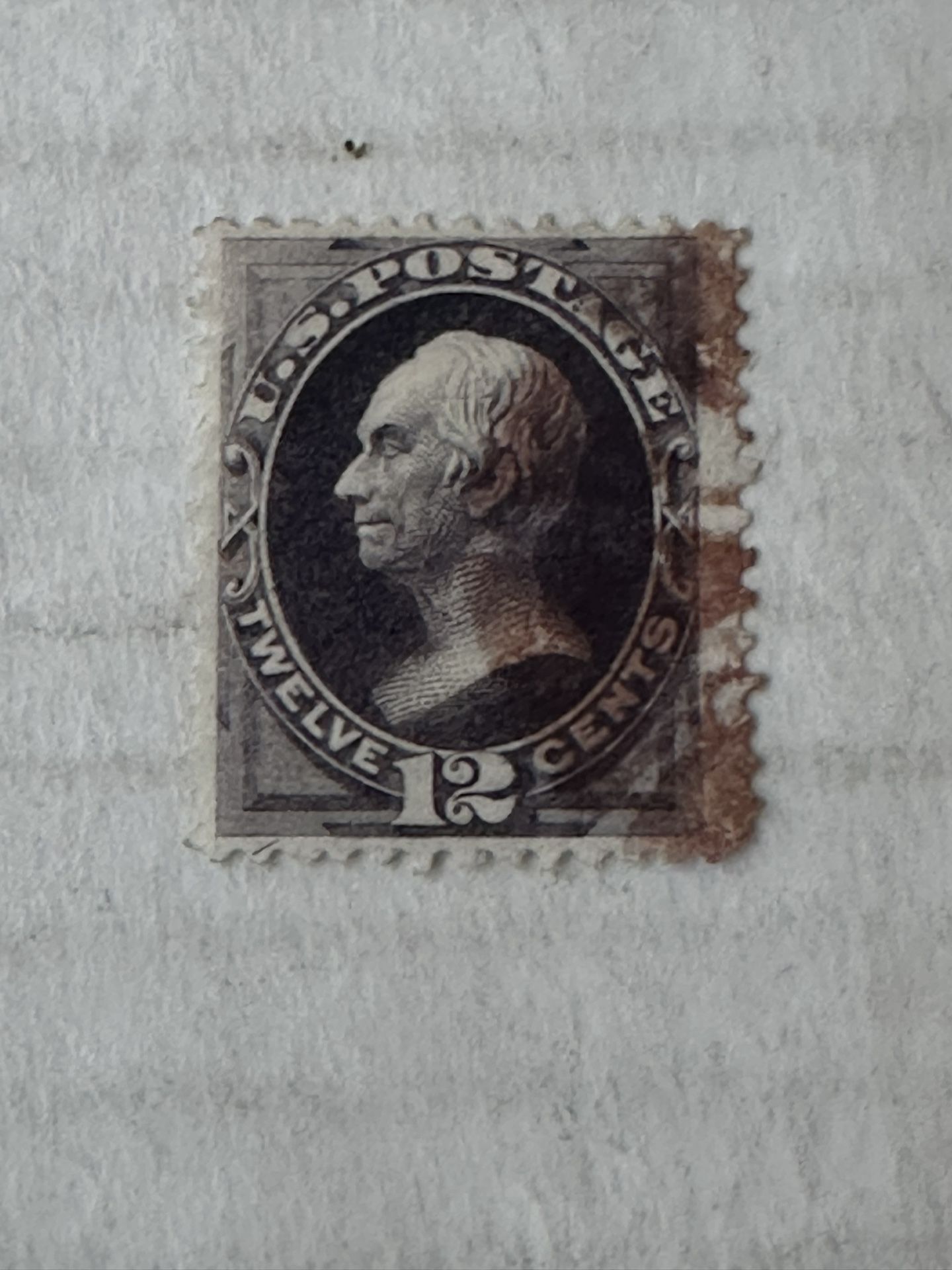United States 162 Bank Note With A Red Cancellation Mark Stamp