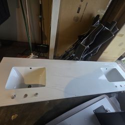 Double sink Vanity top