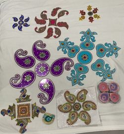 Diwali And Wedding Home Decoration Rangoli And Diva Pieces 