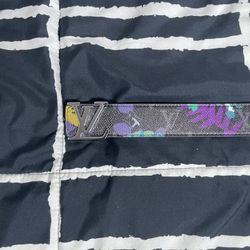 BLACK COLORFUL BELT LV