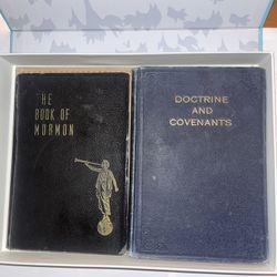 Antique Signed Book of Mormon & Doctrine and Covenants (Over 100 Years Old)