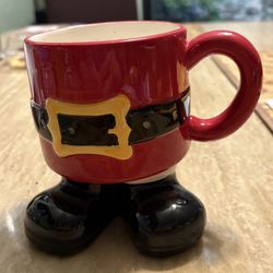 Ceramic  Santa Mug With Boots
