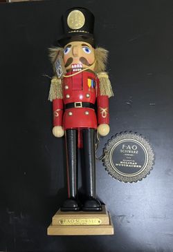 FAO Schwarz Soldier Nutcracker. Vintage Large 20”
