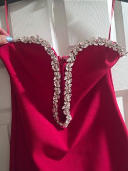 Beautiful heart shaped red dress