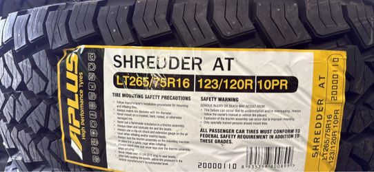 Aplus Shredder AT LT265/75R16 Tire