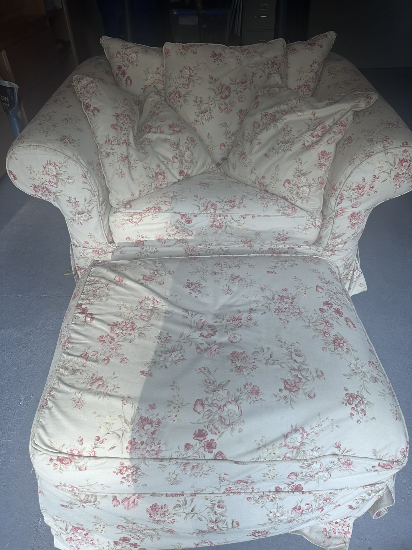 Rowe Furniture Oversized Chair and Ottoman