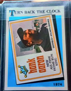 1974 HANK Aaron) TURN BACK THE CLOCK 