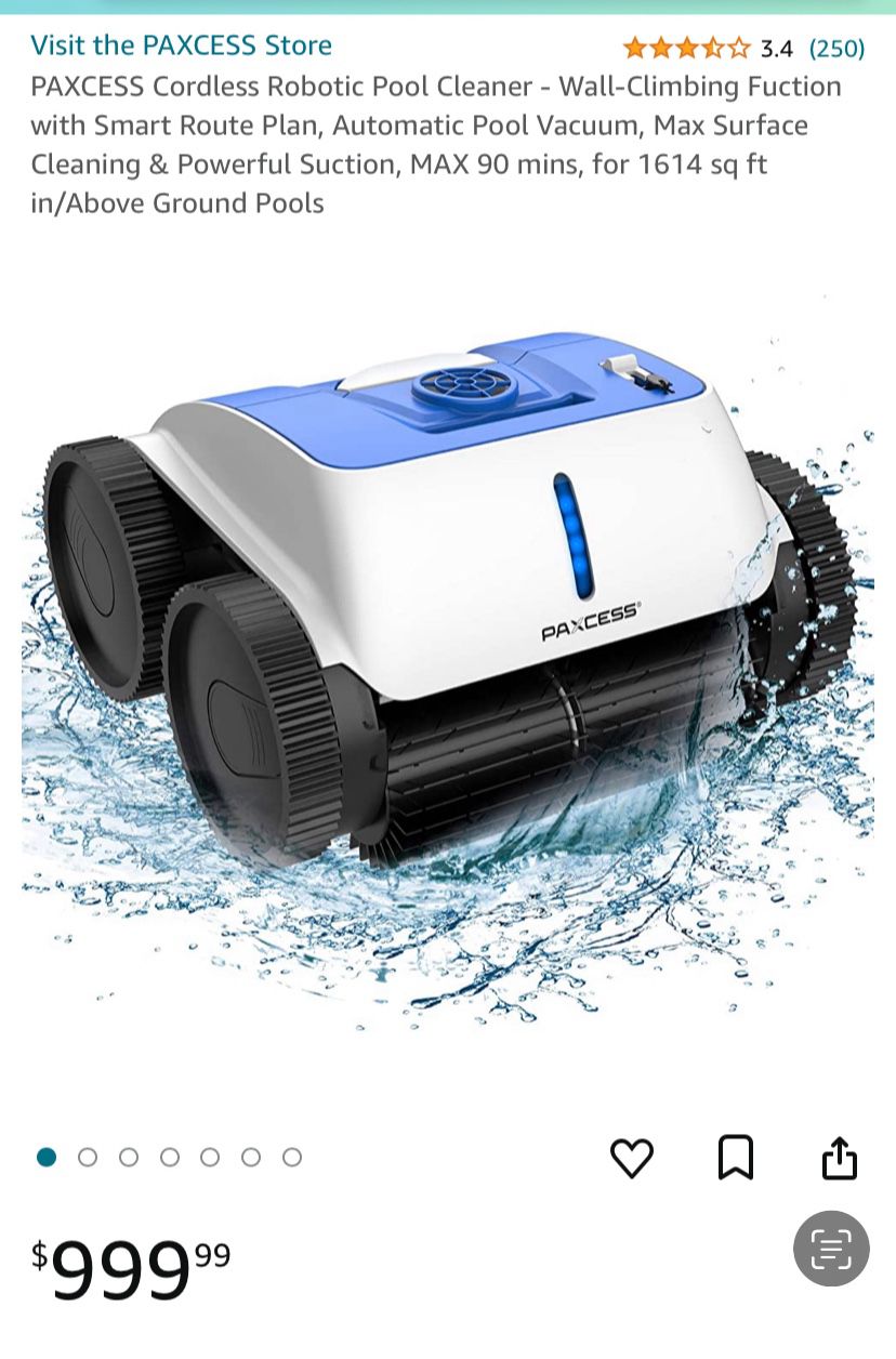 Cordless Pool Robot Vacuum 