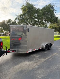 TRAILER ENCLOSED 7x16 plus V-Nose
