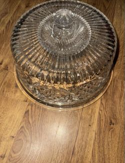 Glass Cake Dome Holder Stand