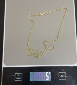 14K Solid Gold Rope Chain Necklace – 5.3 Grams – Great Condition