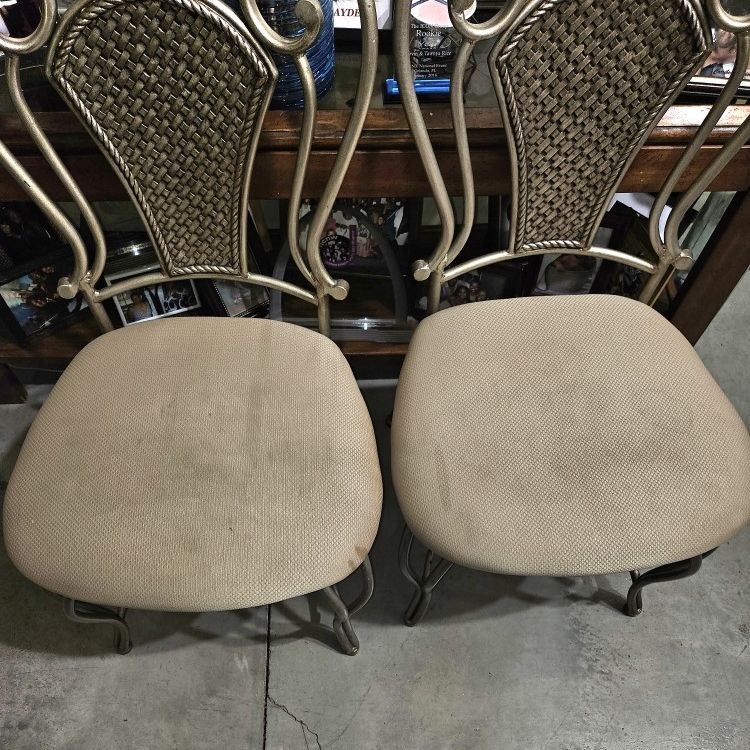 2 TAN CHAIRS