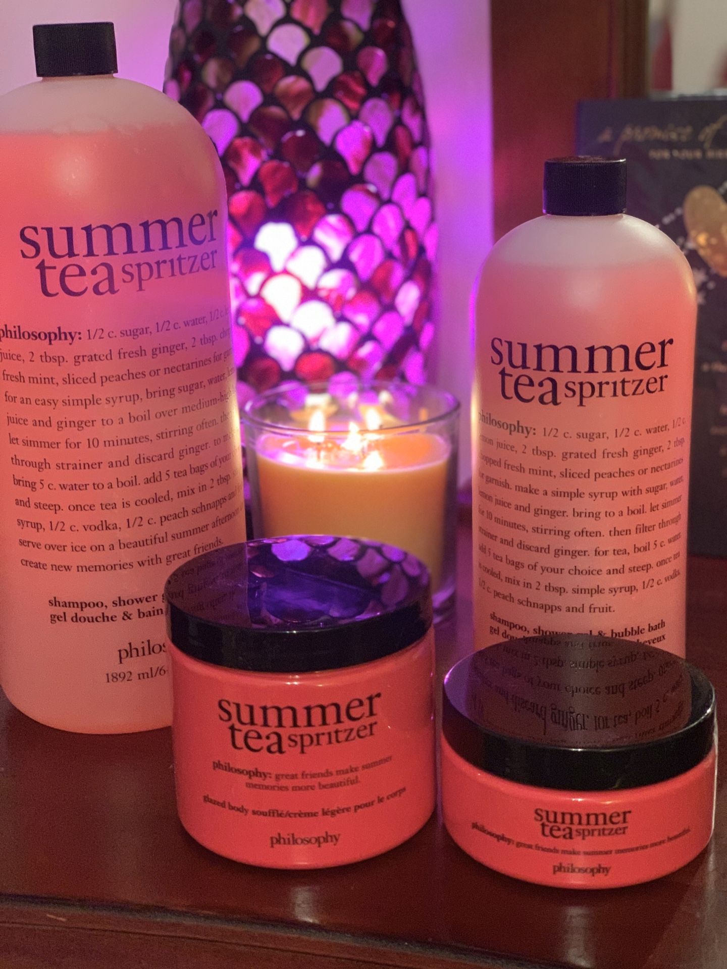 4 Piece Philosophy Summer Tea Spritzer Set