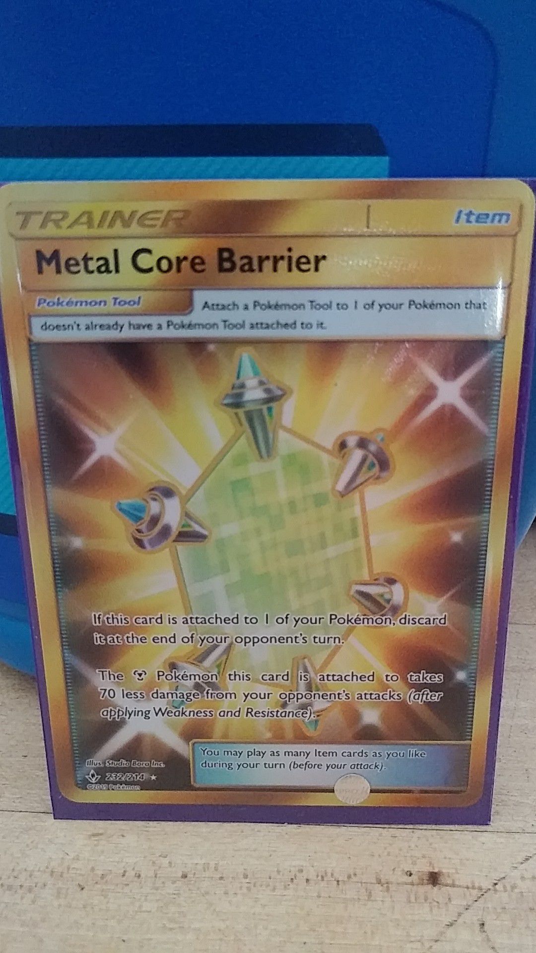 Metal Core Barrier Secret Rare Trainer Card