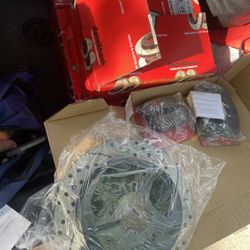 Brake Pads and Rotors. Front And Back 