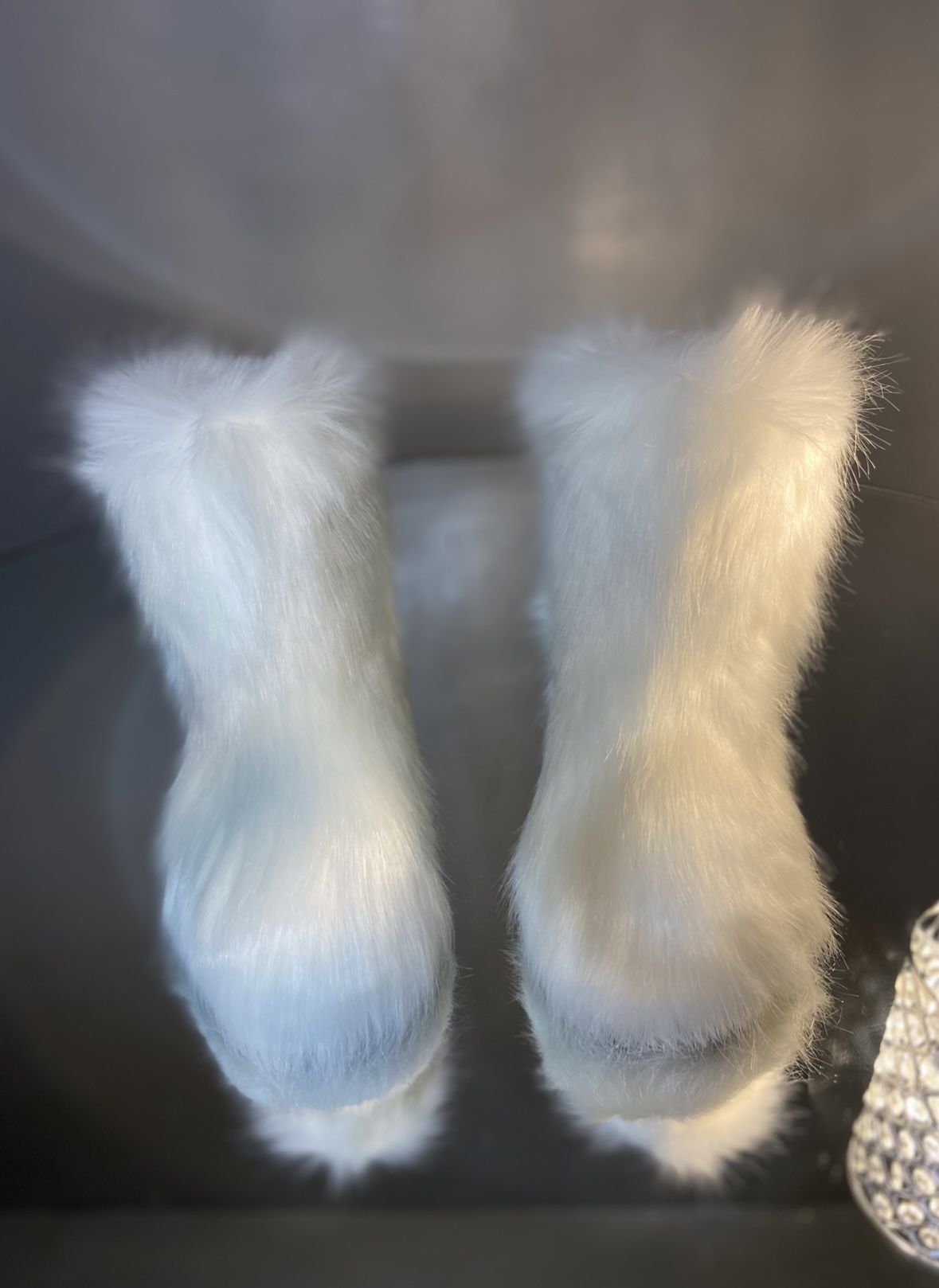 Custom White Snow boots Sizes 8.5,9,10.5 And 11