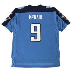 TENNESSEE TITANS STEVE MCNAIR JERSEY MENS XL BLUE REEBOK VINTAGE NFL FOOTBALL