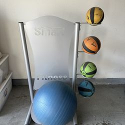Medicine Balls, Stability Ball & Rack