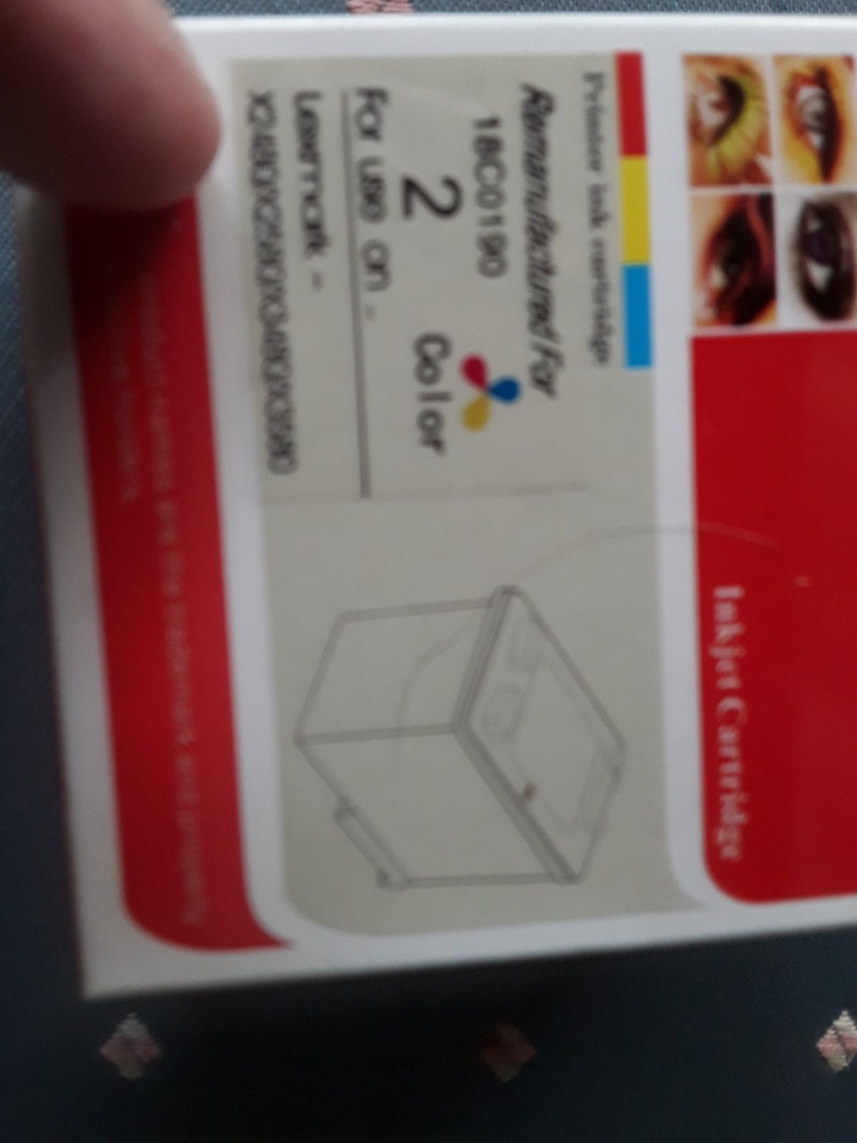 2 ink cartridges for Lexmark printer