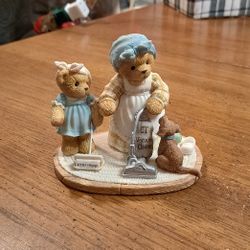 Collectible Cherished Teddies 2001 Charlotte & Elaine " A Woman's Work Is Never Done! " #864226