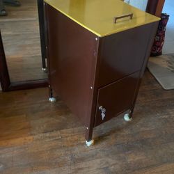 VTG/industrial Office Metal Rolling File Cabinet