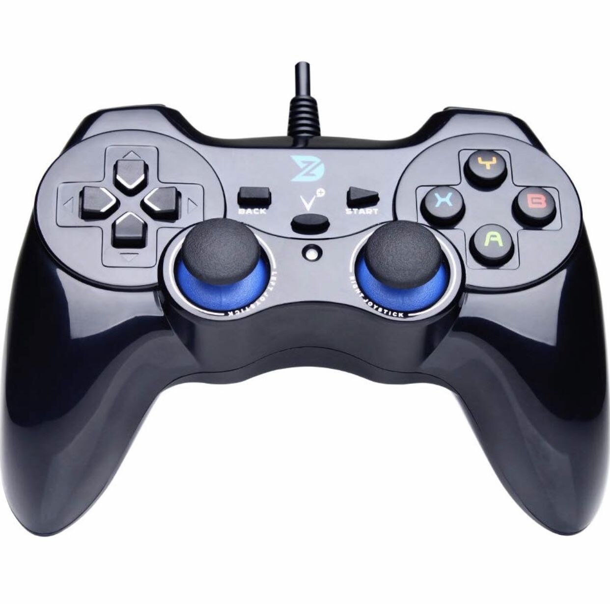 ZD-V+ USB Wired Gaming Controller Gamepad for PC/Laptop Computer(Windows XP/7/8/10) & PS3 & Android & Steam - [Black]