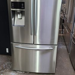 Refrigerator Samsung 3 Door French Door In Stainless Steel 40 Days Warranty Delevery 