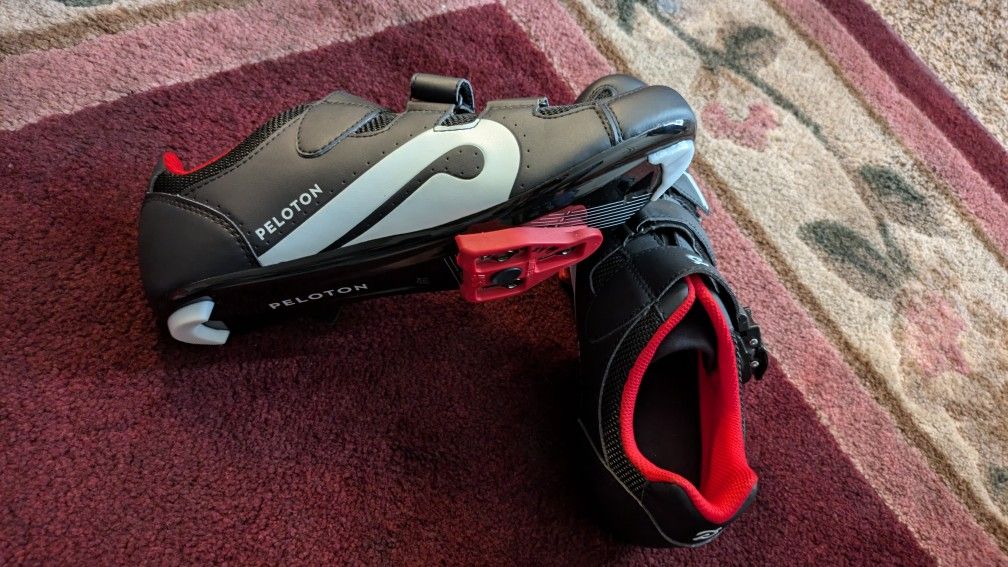NEW PELETON BIKE SHOES. 2 PAIRS (10.5) and (8)