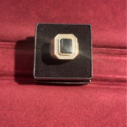 Black Stone Ring 14k