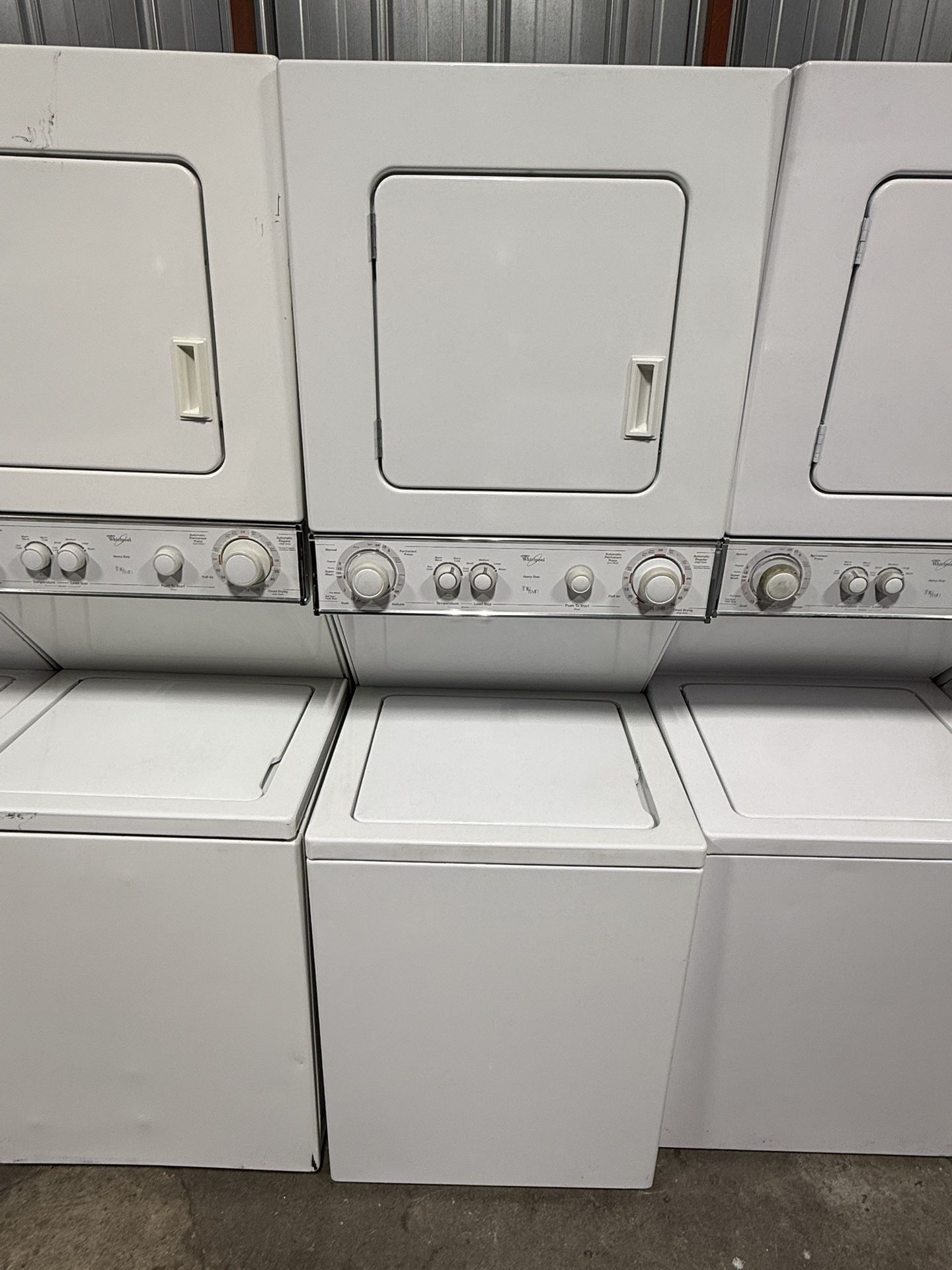 Whirlpool gas stackable washer and dryer 24 inches