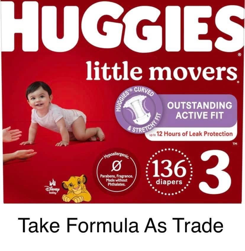 Huggies Size 3 Little Moves Diapers Pañales
